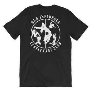 Bad Influence Large Print Short-Sleeve Unisex T-Shirt