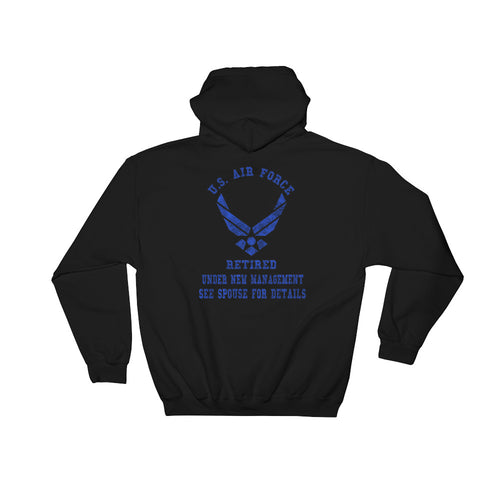 USAF Retired New Logo Hooded Sweatshirt