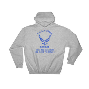 USAF Retired New Logo Hooded Sweatshirt