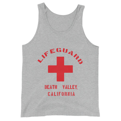 Mens Ironic Red Print Unisex  Tank Top