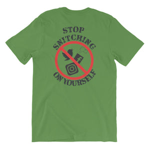 Mens Stop Snitching T-Shirt