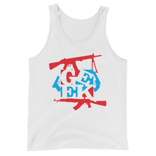 Mens Pew Geek Unisex  Tank Top